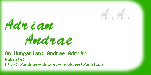 adrian andrae business card